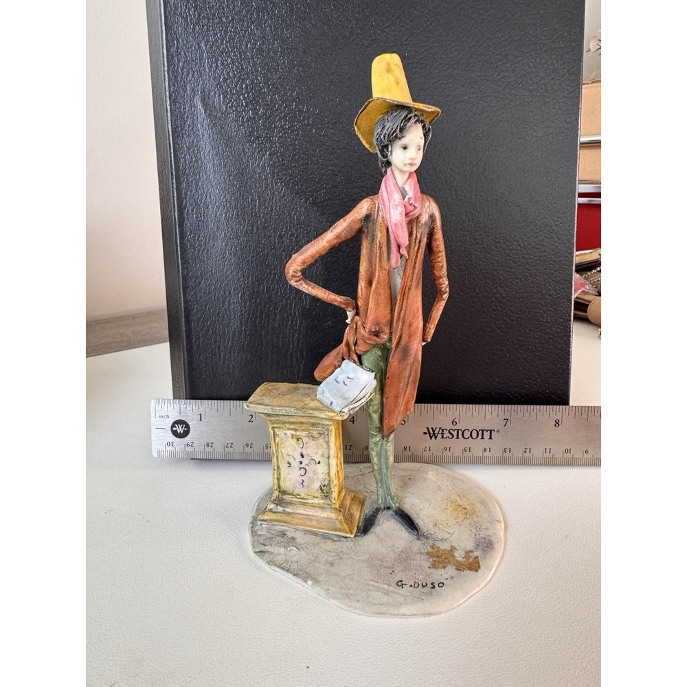 Vintage Lo Scricciolo Lawyer Attorney Figurine Giovanni G Duso Italy 82B AS-IS - Picture 14 of 14